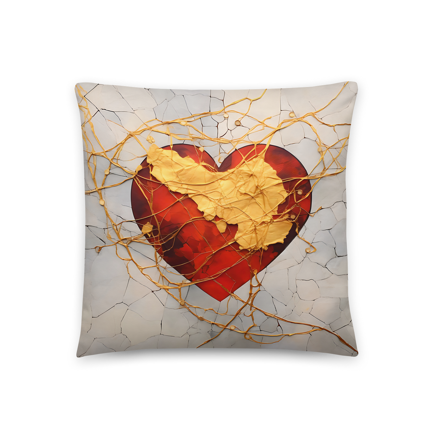 Kissen "Kintsugi Heart Bright"