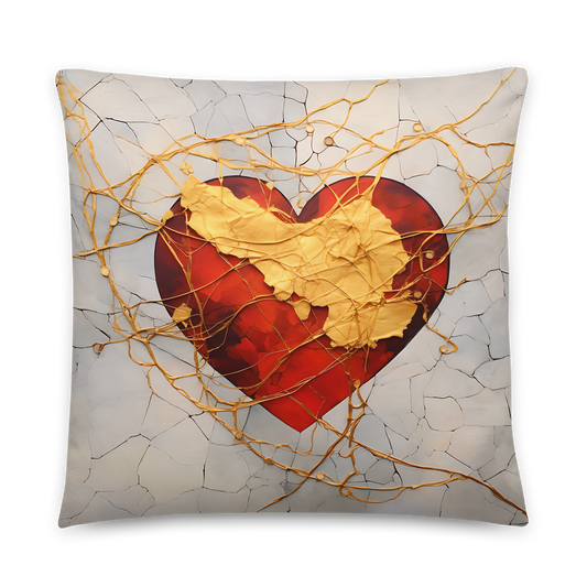 Kissen "Kintsugi Heart Bright"